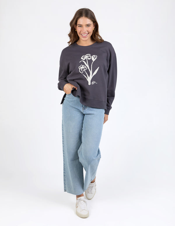 Tulip Crew - Washed Black