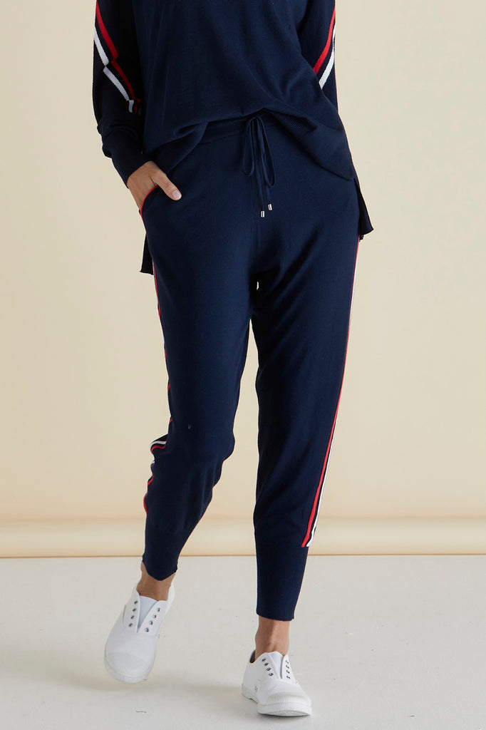 Aida Knit Pant - Navy