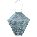 Solar Lantern Diamond - Grey Blue