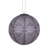 Solar Lantern Round 30cm - Mauve