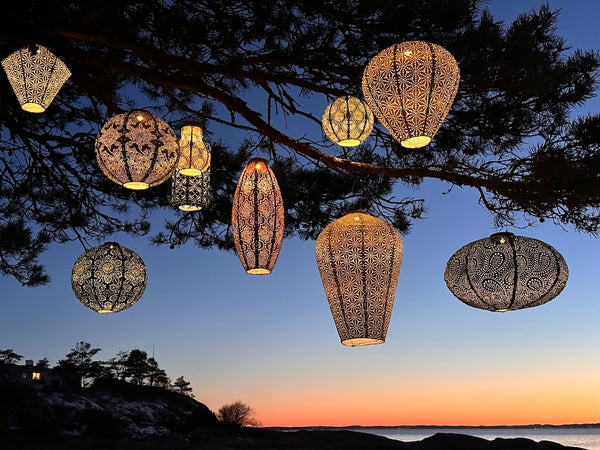Solar Lantern Diamond - Gold