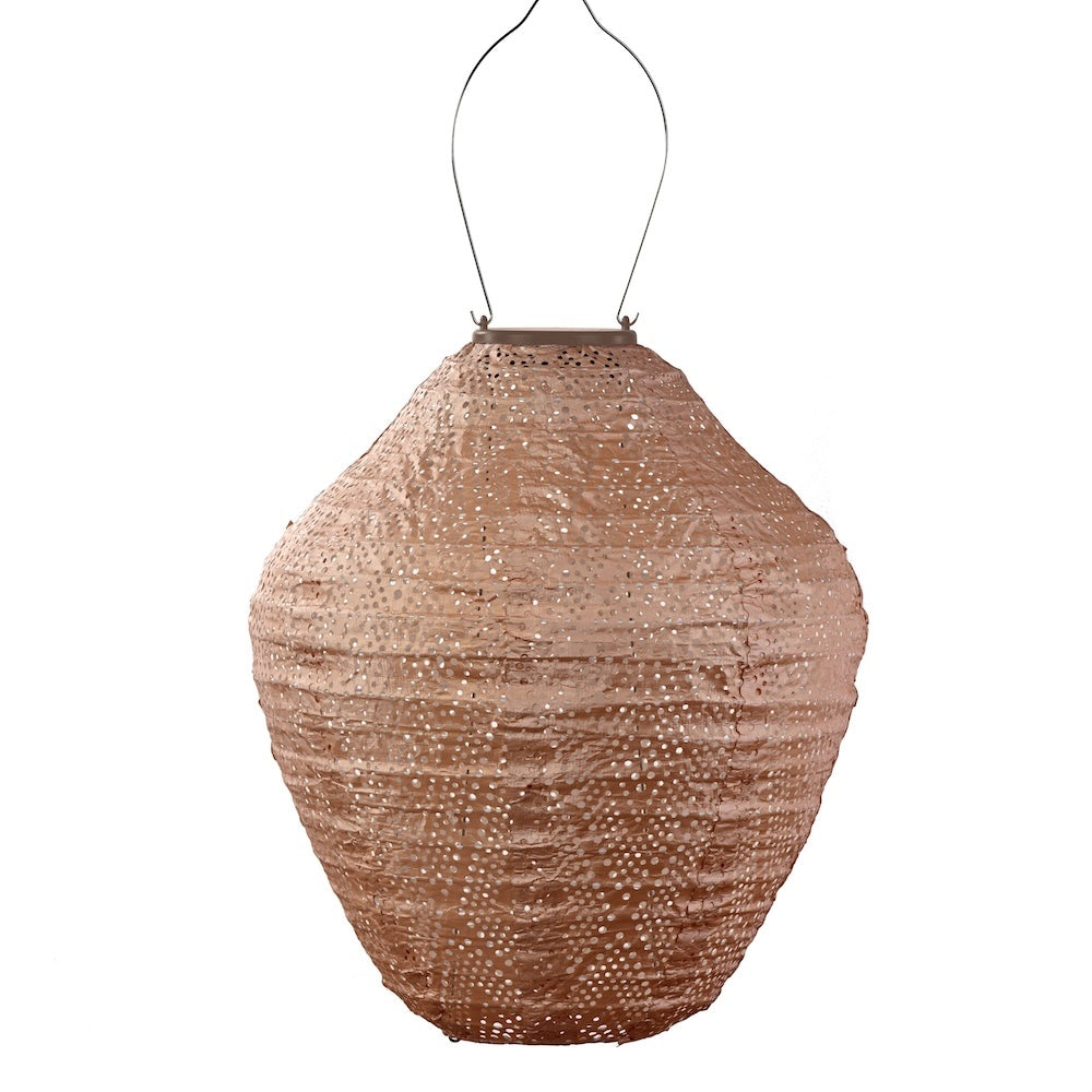 Solar Lantern Jar - Pink