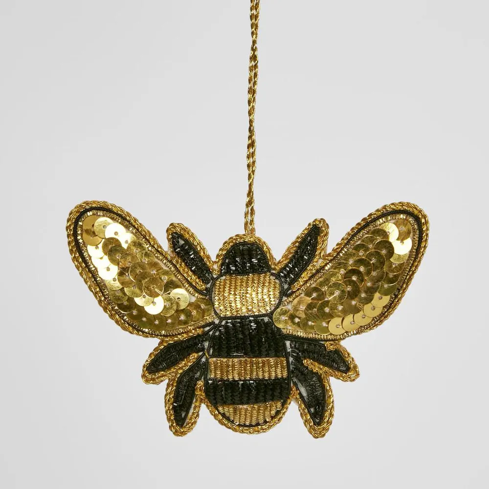 Hanging Sequin Decoration - Bee