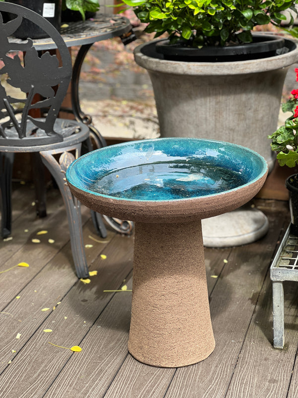 Birdbath - Mondo Graphite Aqua