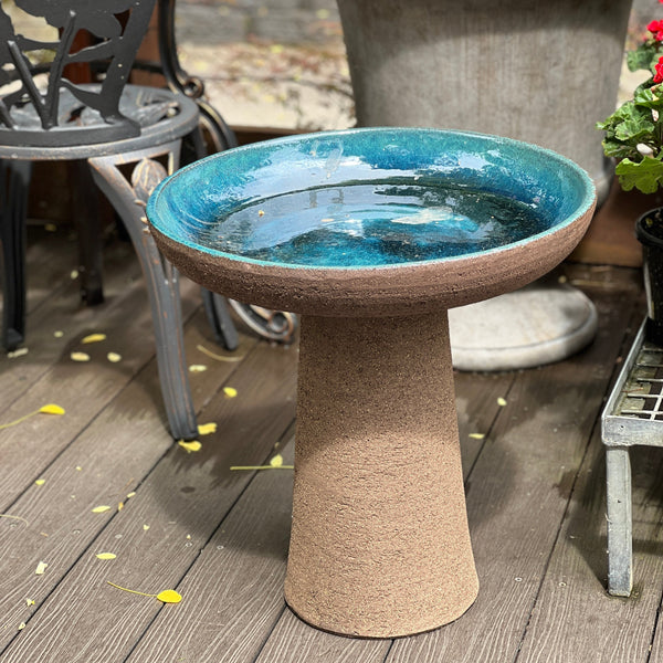 Birdbath - Mondo Graphite Aqua