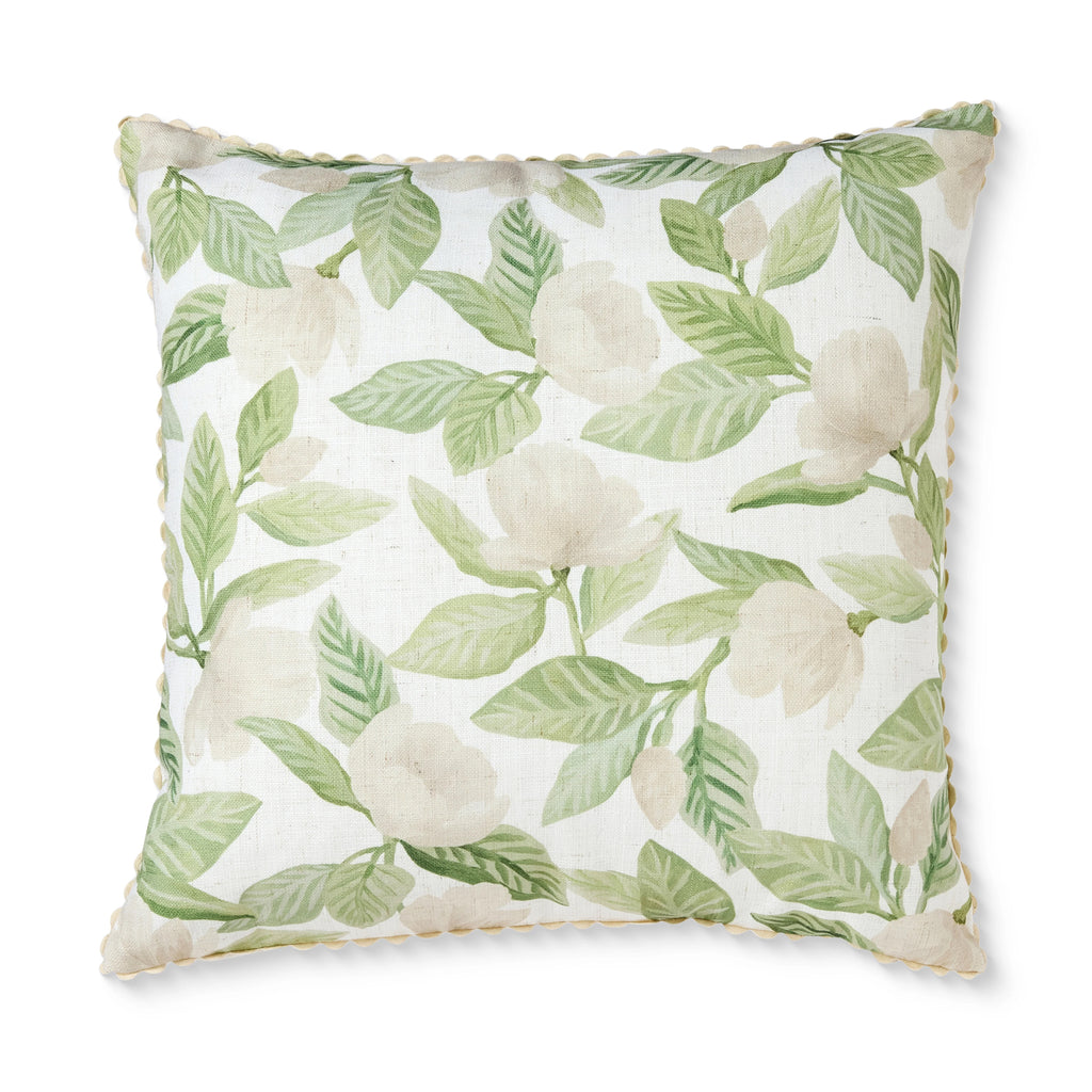 Magnolia Tree Cushion 50cm - Green