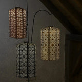 Solar Lantern Cylinder 28cm - Taupe