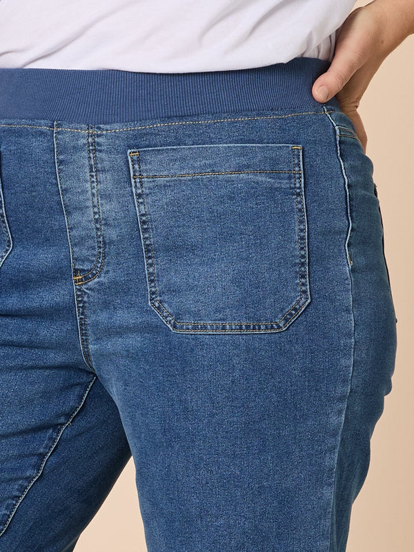 Carpenter Stretch Leg Jean - Washed Denim