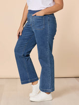 Carpenter Stretch Leg Jean - Washed Denim