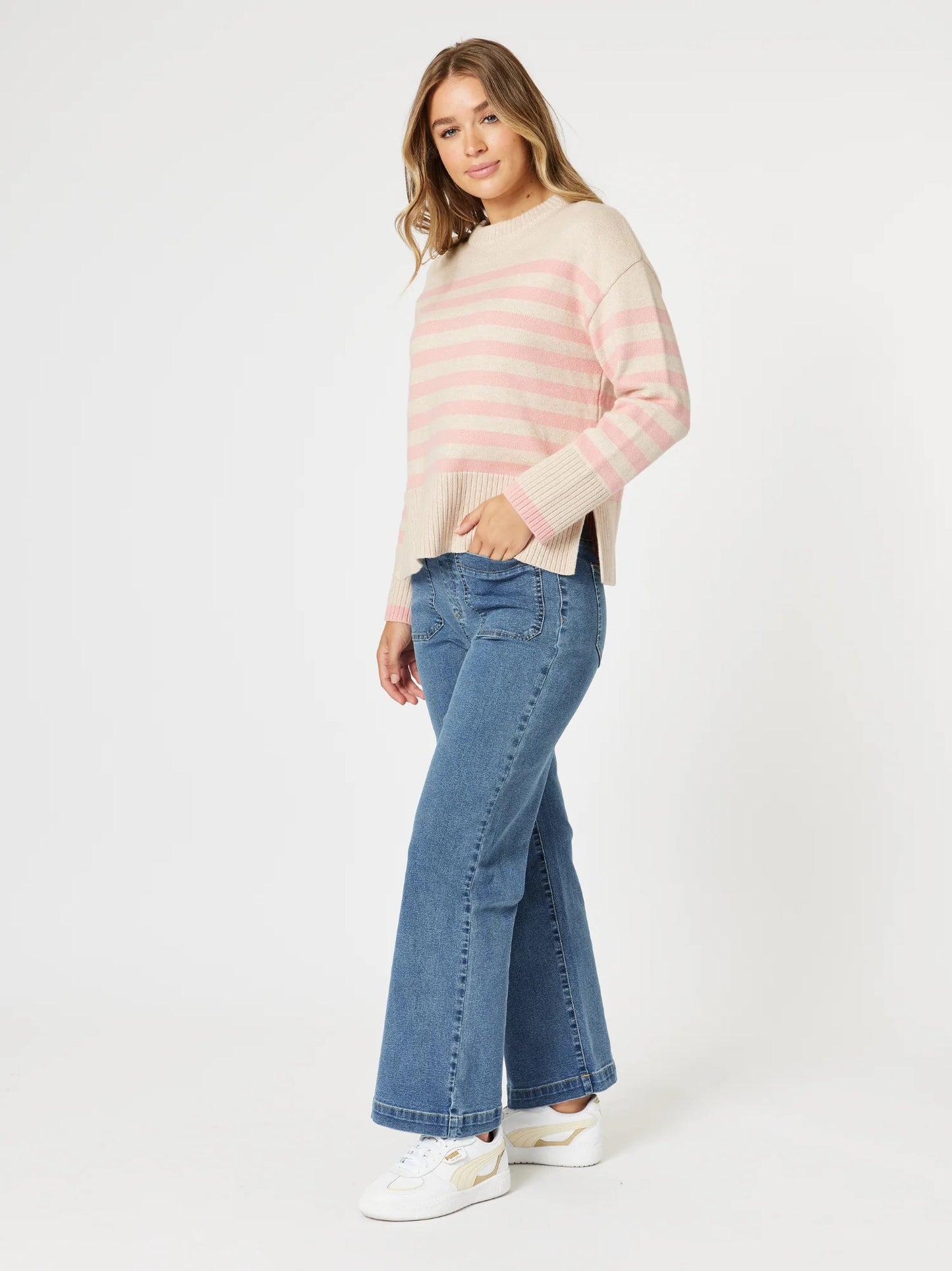 Carpenter Stretch Leg Jean - Washed Denim