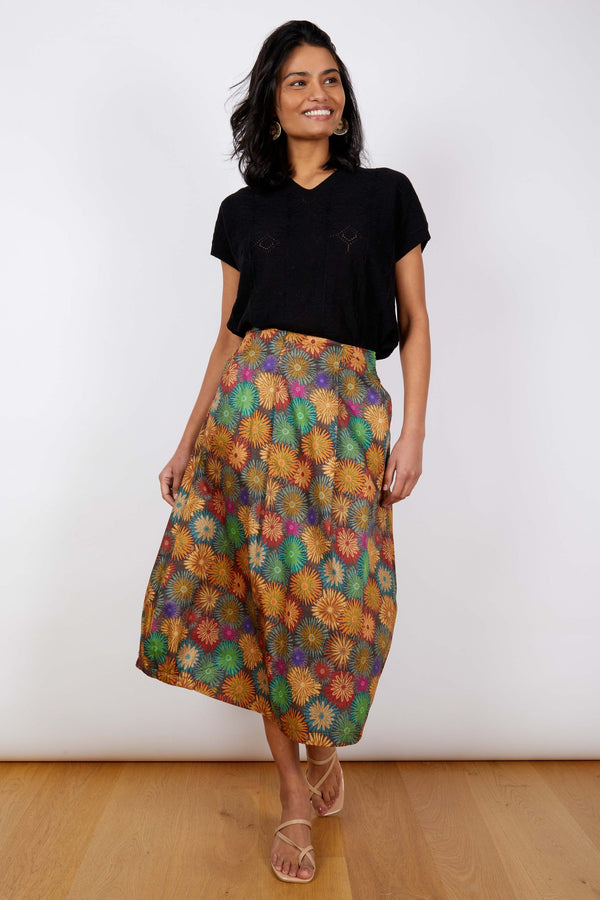 Floral Cotton Skirt