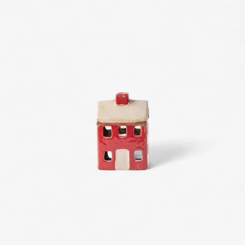 Alsace Petite Tea Light Chalet Red Cream