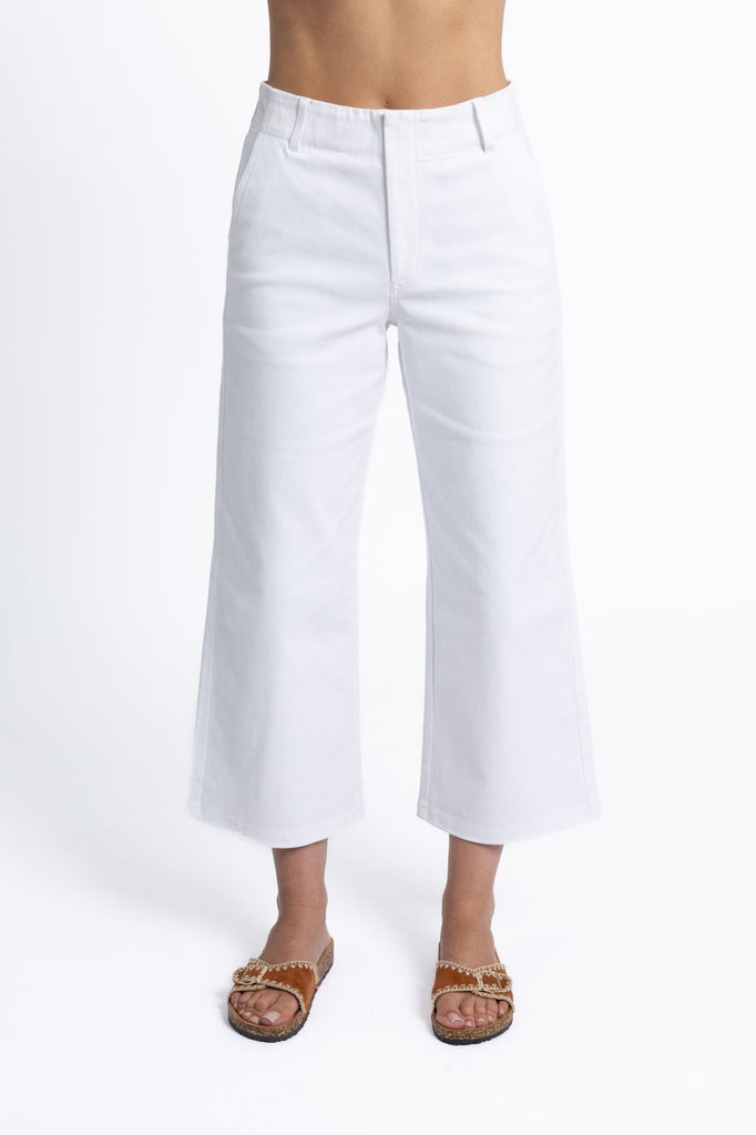 Margot Drill Pant - White