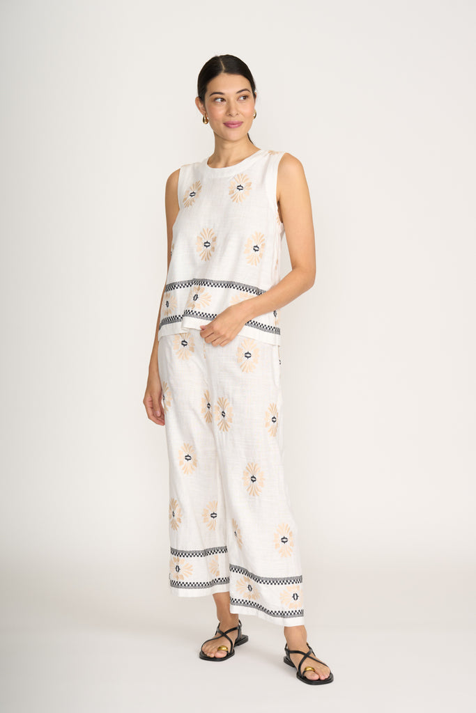 Sew Crafty Pant - Sand Geo