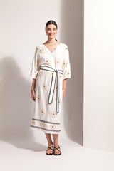 Sew n' Sew Dress - Sand Geo
