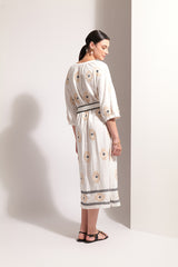 Sew n' Sew Dress - Sand Geo