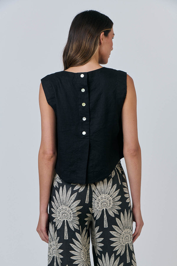 Sleeveless Top - Black