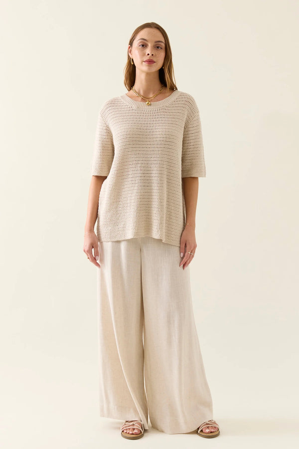 Sylvie Knit T-Shirt - Canvas