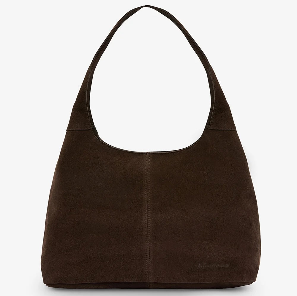 Alma Tote - Chocolate Suede
