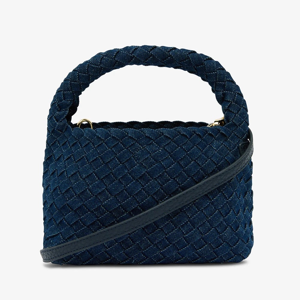 Linton Crossbody - Dark Denim Plait
