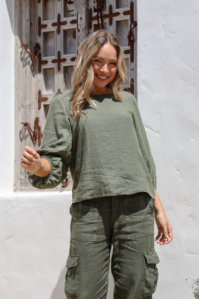 Girare Linen Top -