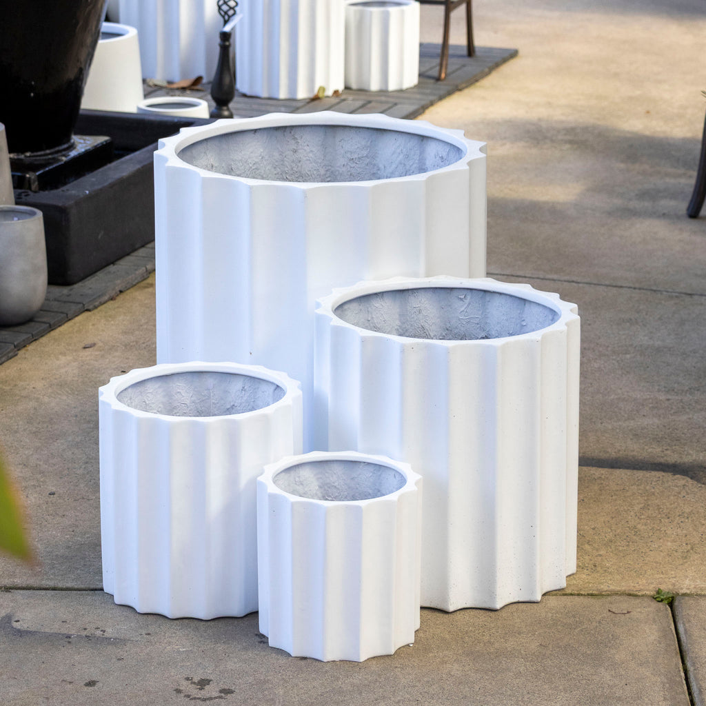 Satine Ribbed Cylinder -