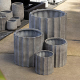 Satine Ribbed Cylinder -
