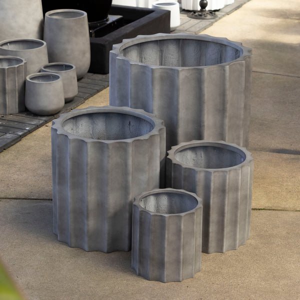 Satine Ribbed Cylinder -