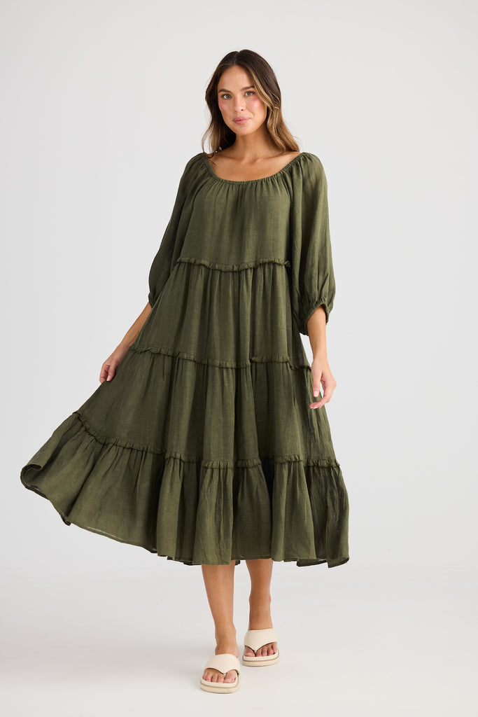 Grenadine Dress - Olive