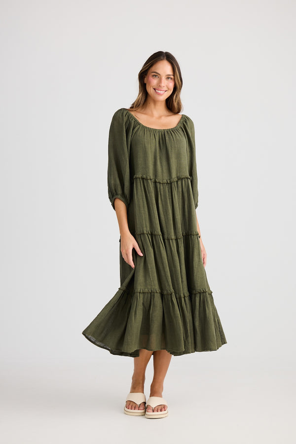 Grenadine Dress - Olive