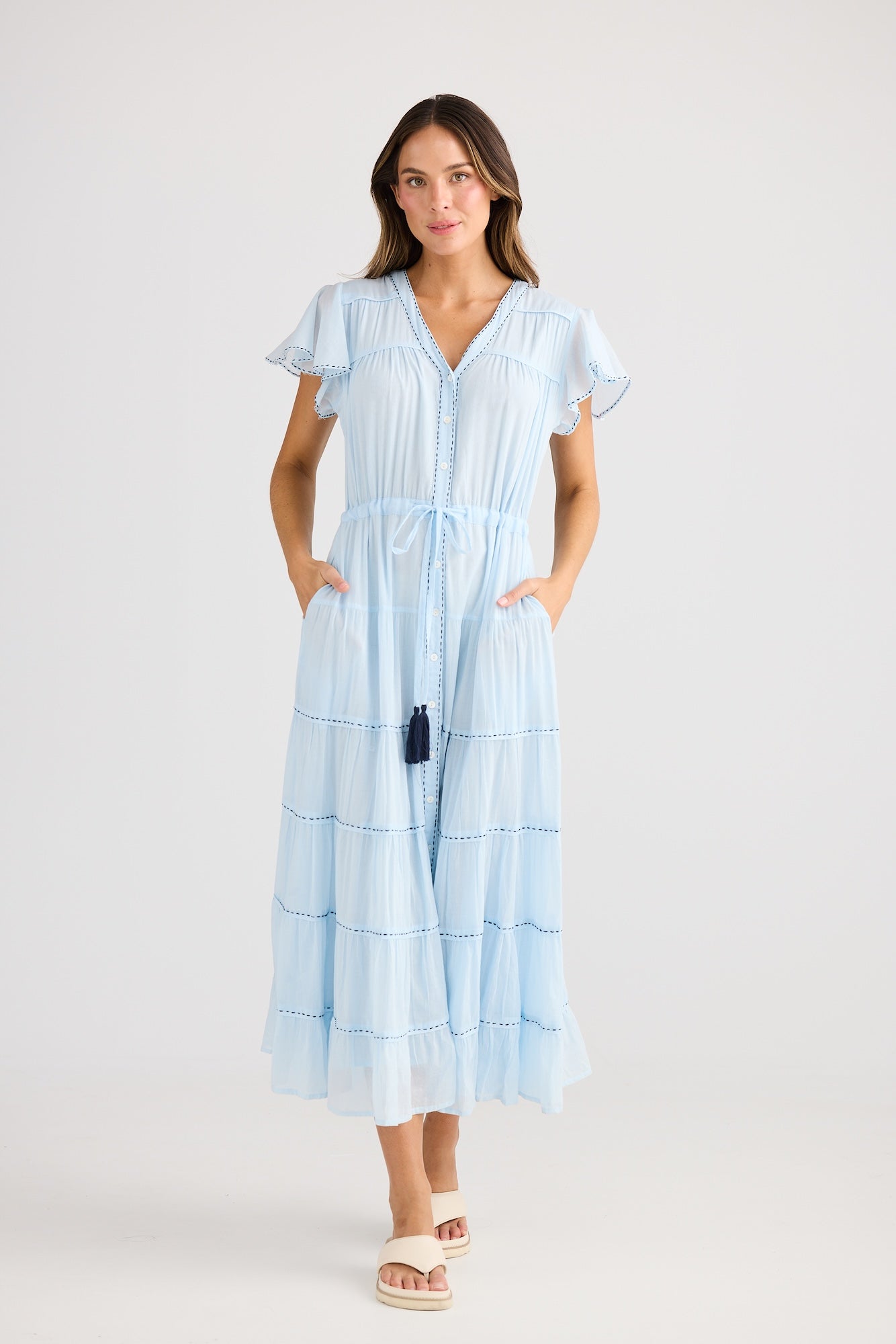 Delilah Dress - Ice Blue