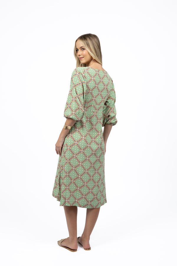 Marrakesh Midi Dress - Marra Print