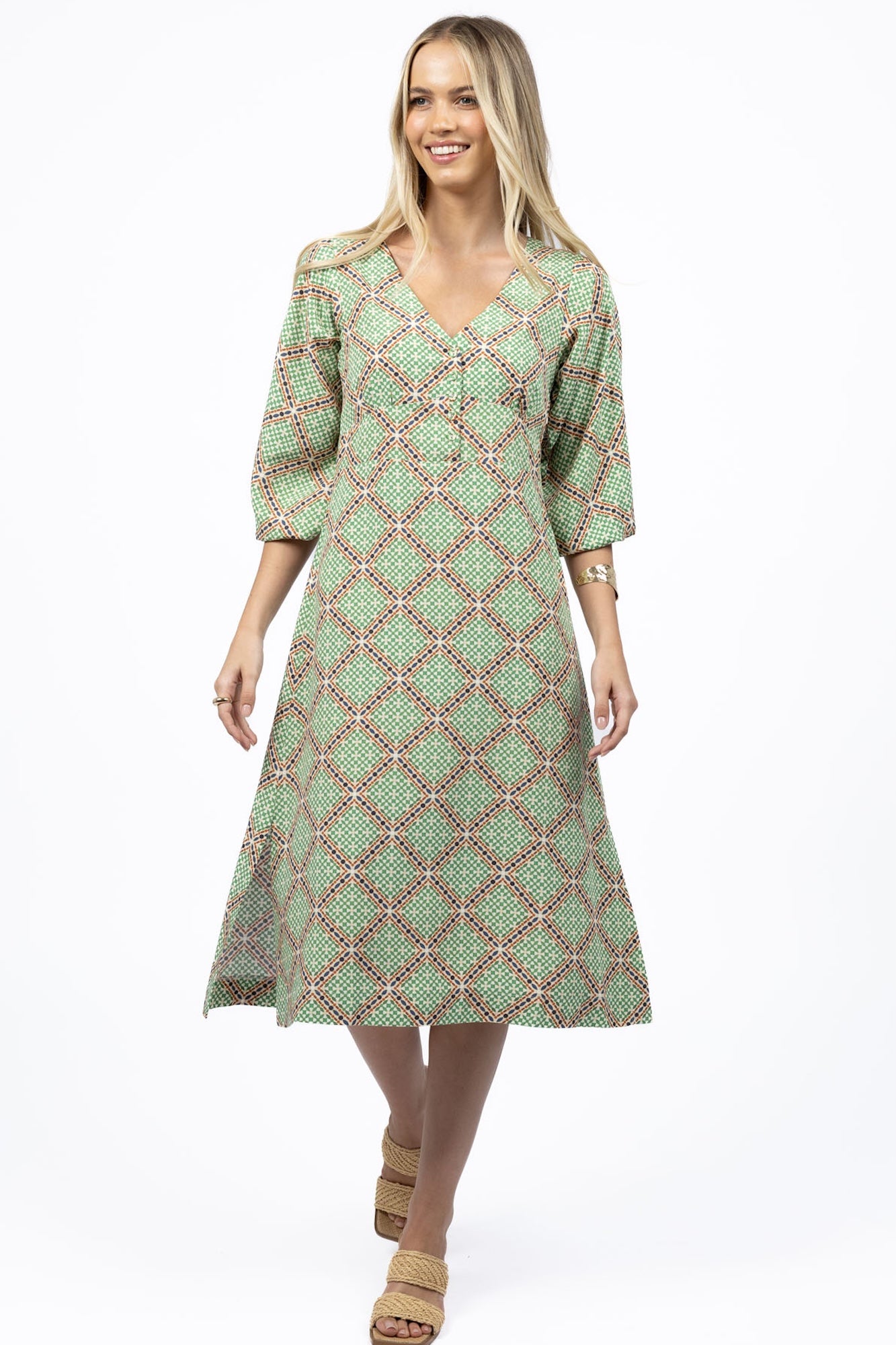 Marrakesh Midi Dress - Marra Print