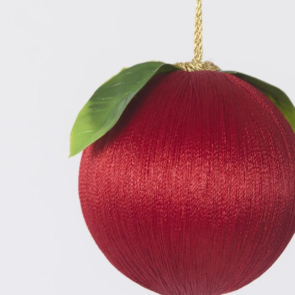 Silk Fruit Bauble - Red