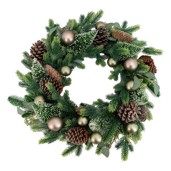 Bauble Wreath - Champagne