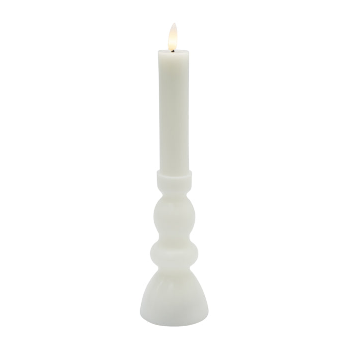 Flicka LED Candlestick - White