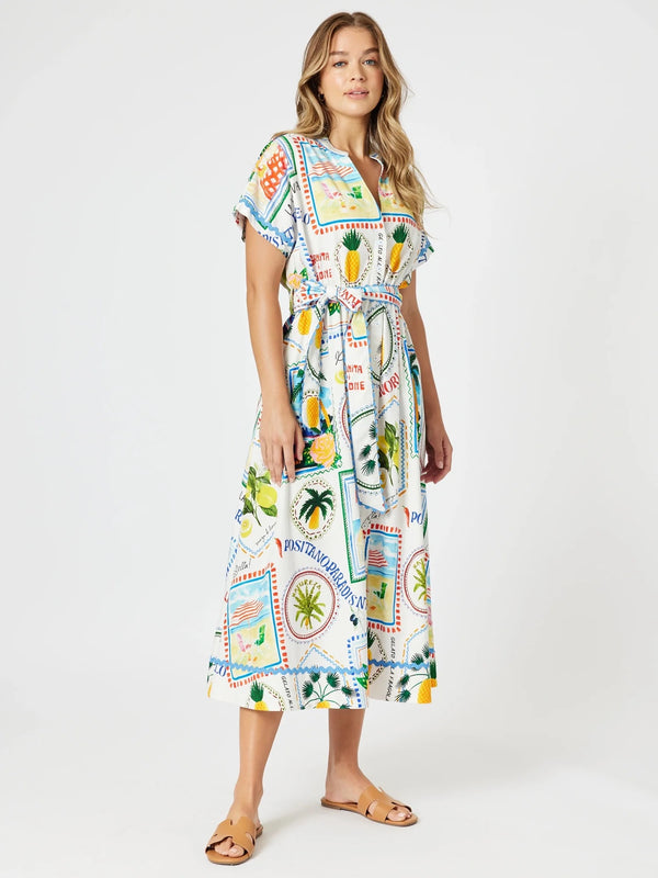 Amalfi Dress - Blue/Multi