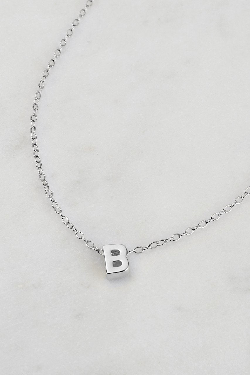 Silver Letter Necklace