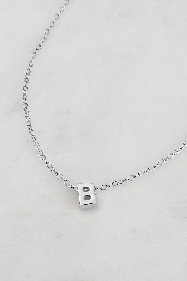 Silver Letter Necklace