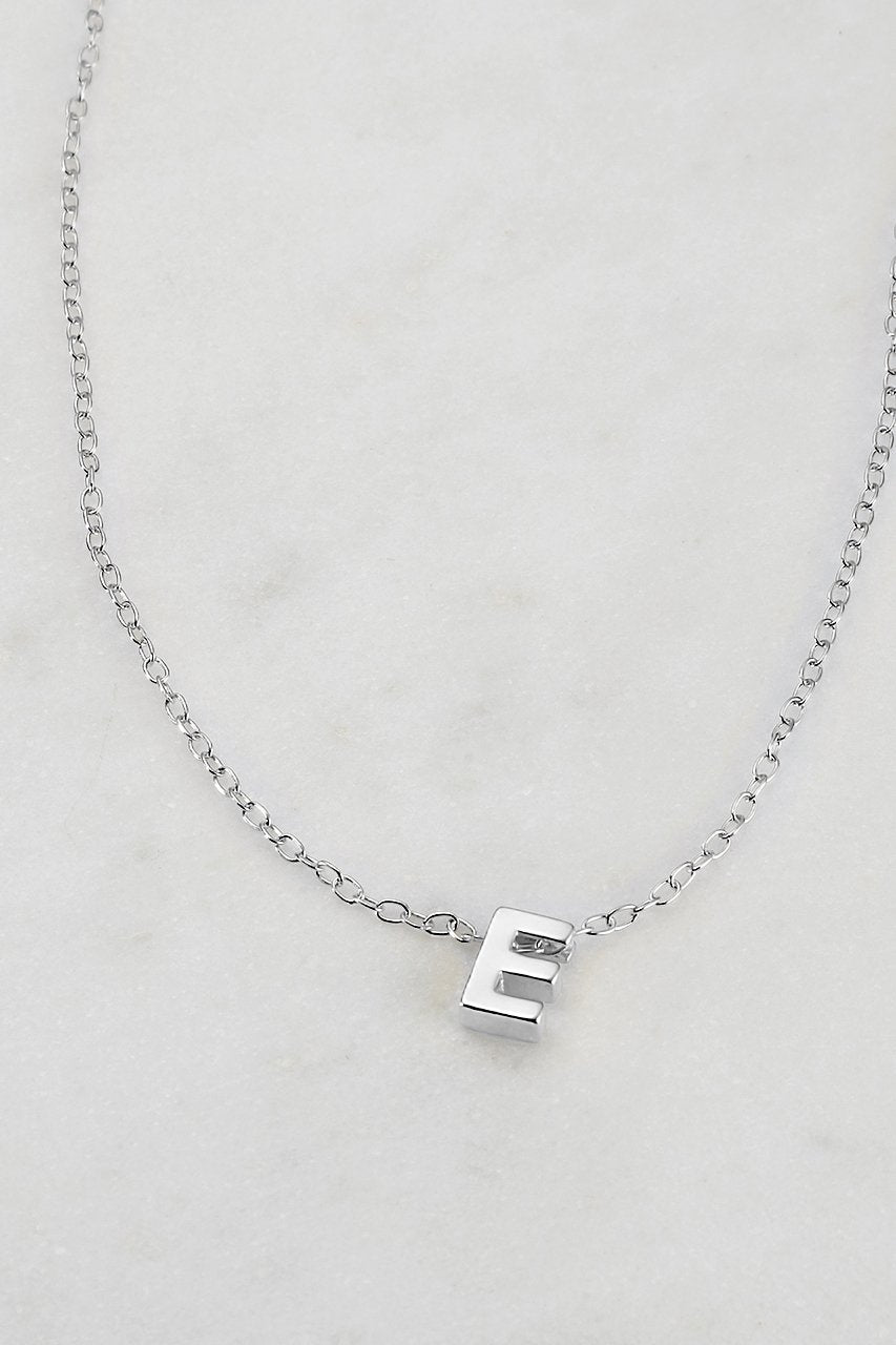 Silver Letter Necklace