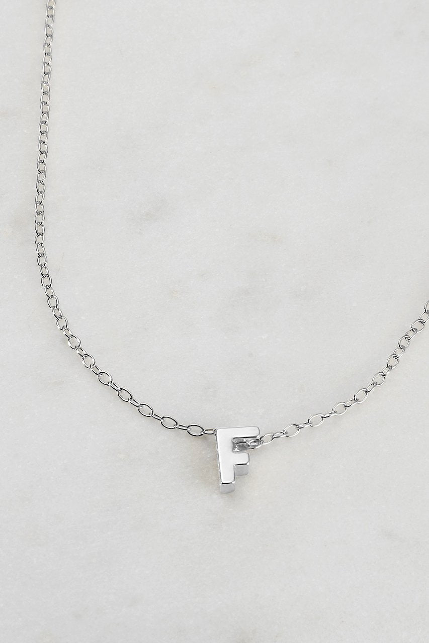 Silver Letter Necklace