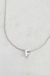 Silver Letter Necklace