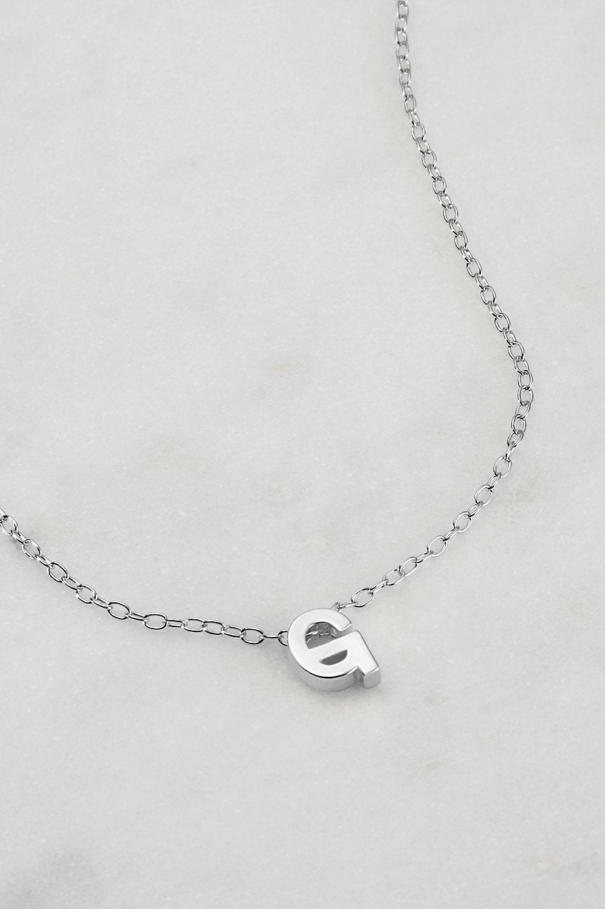 Silver Letter Necklace