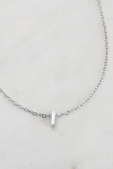 Silver Letter Necklace
