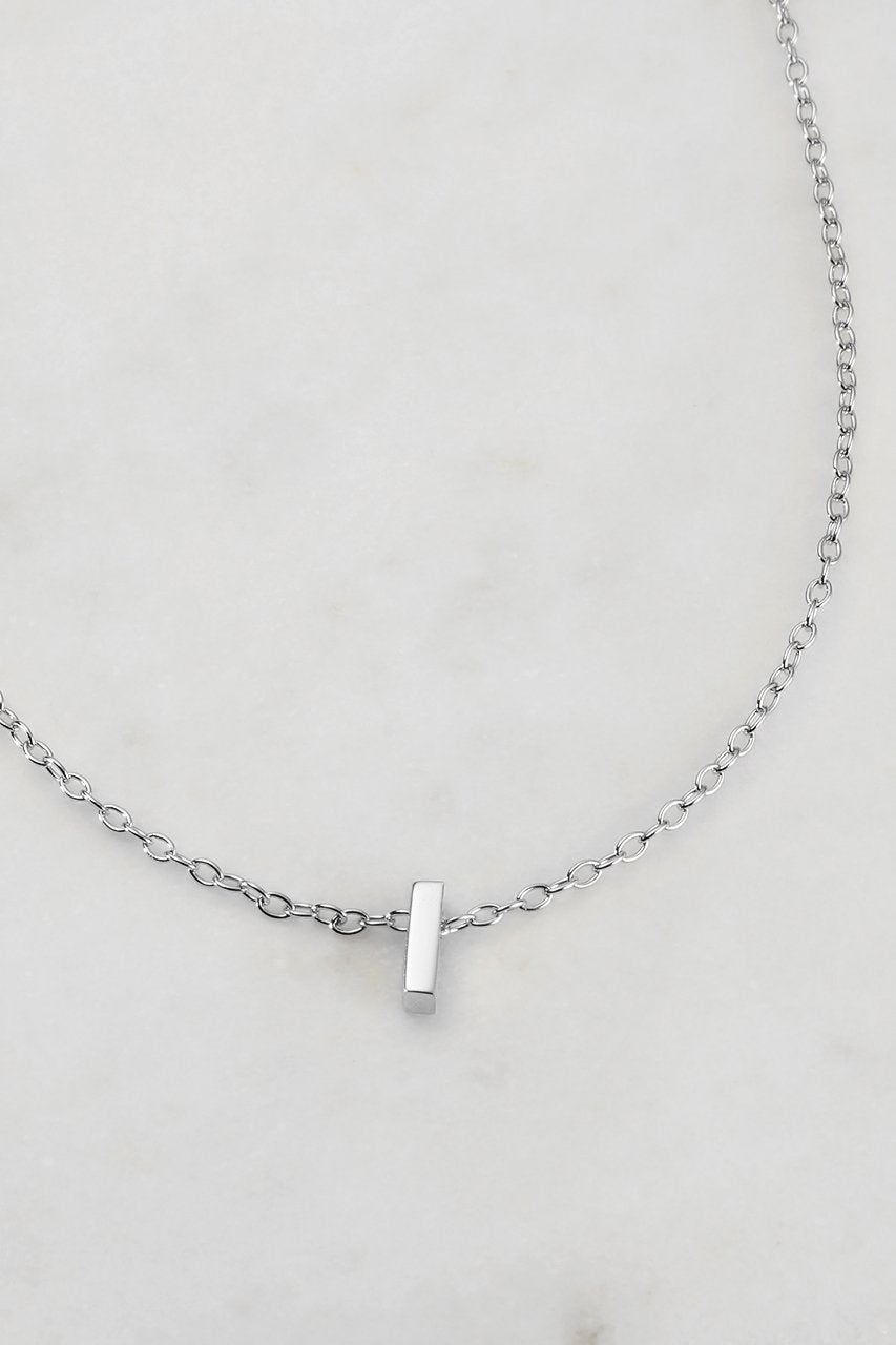 Silver Letter Necklace