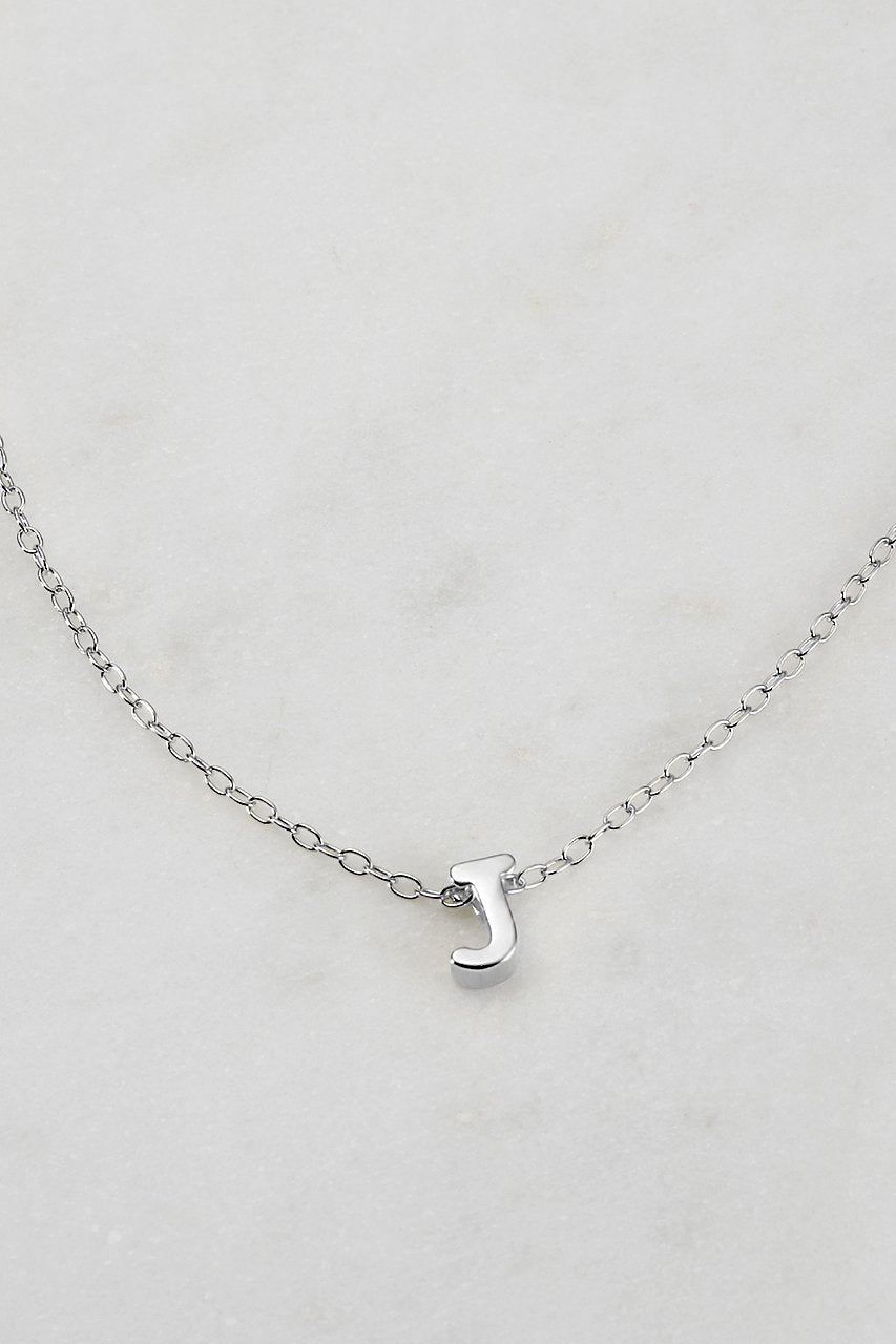 Silver Letter Necklace