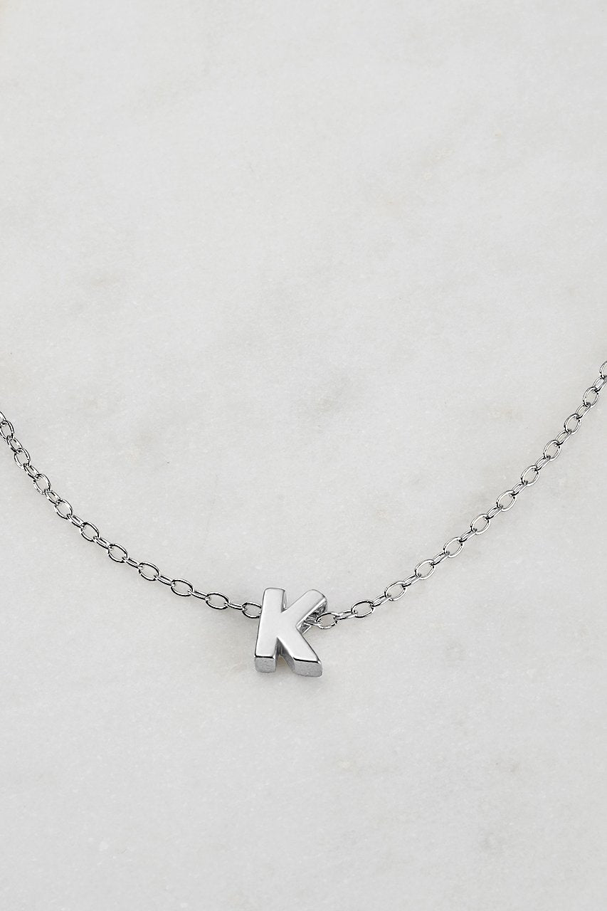 Silver Letter Necklace