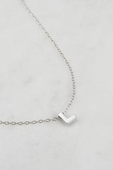 Silver Letter Necklace