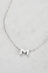 Silver Letter Necklace
