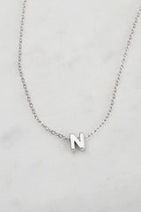 Silver Letter Necklace